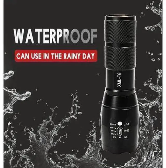Alt view image 7 of 10 - Flashlight XML-T6 Tactical Flashlight Q5 Mini Torch Waterproof pocket Flashlight Outdoor Lighting UV Flashlight Scorpion