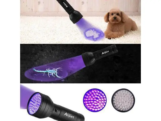 Alt view image 8 of 10 - High quality UV Light 51LED 21LED 100LED UV Light 395-400nm LED UV Flashlight torch light lamp safety UV detection