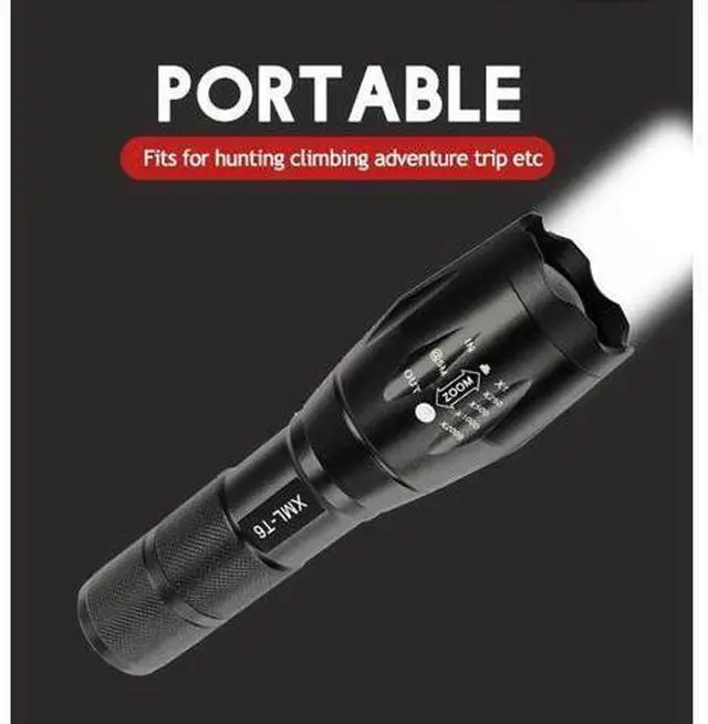 Alt view image 9 of 10 - Flashlight XML-T6 Tactical Flashlight Q5 Mini Torch Waterproof pocket Flashlight Outdoor Lighting UV Flashlight Scorpion