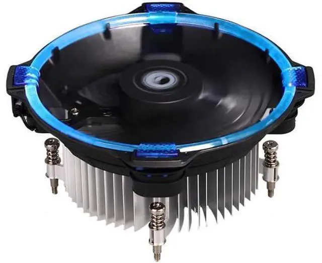 Alt view image 8 of 14 - CPU Cooler Air Cooling Fan Heastink Silent Desktop PC Computer CPU Cooling Fan Cooler Heatsink Radiator 12cm 1000RPM - Blue