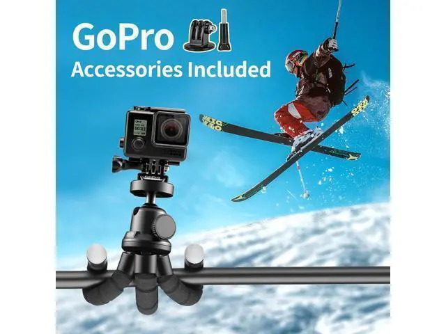 Alt view image 9 of 12 - Phone Tripod Flexible Tripod for iPhone and Android Cell Phone Come with Wireless Remote and Clip for Video Recording/Vlogging/Selfie
