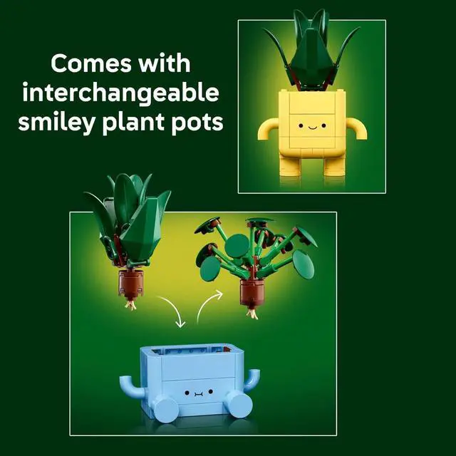 Alt view image 11 of 12 - Botanicals Happy Plants Building Toys - Bedroom or Dorm Room Decor for Girls, Boys, & Adults, Desk or Shelf Display - Birthday Gift Ideas for Kids, Ages 9+ - 10349
