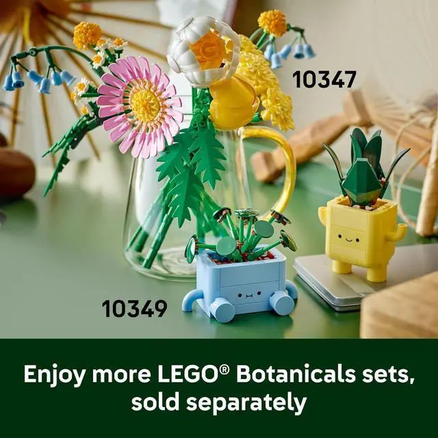 Alt view image 12 of 12 - Botanicals Happy Plants Building Toys - Bedroom or Dorm Room Decor for Girls, Boys, & Adults, Desk or Shelf Display - Birthday Gift Ideas for Kids, Ages 9+ - 10349