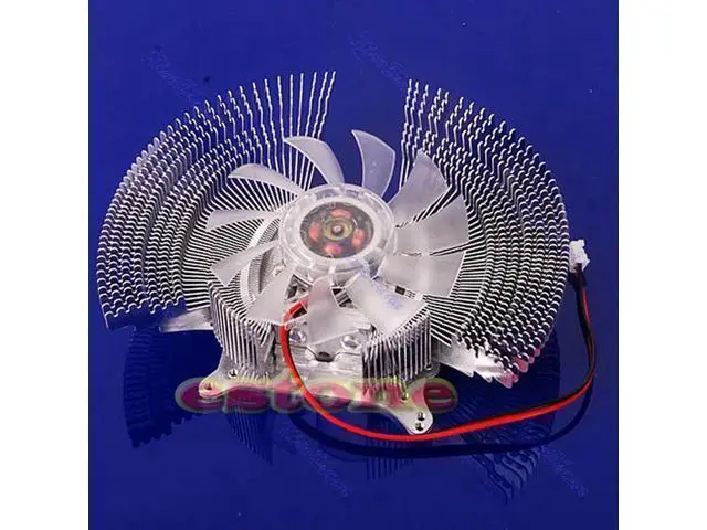 Alt view image 5 of 8 - PC Computer Video Card Cooler Cooling Fan Heatsinks 4 Card Installation Holes 2-Pin Cooler for Graphics Card Cooling