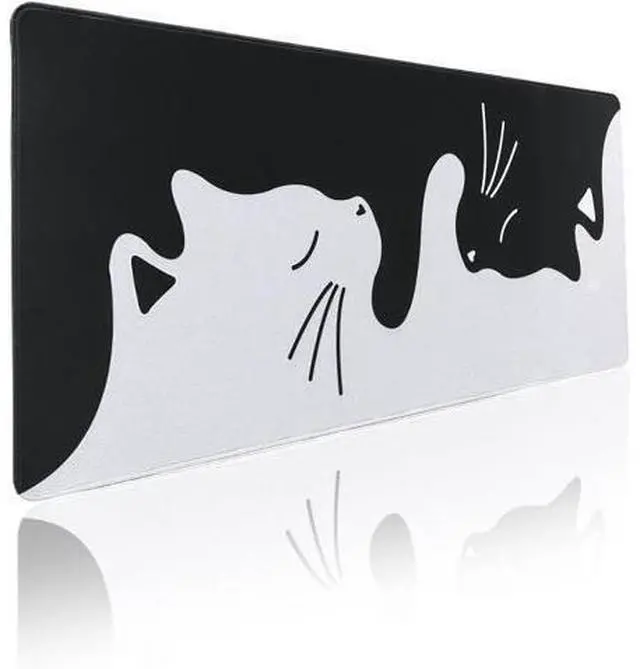 Alt view image 8 of 14 - Keynovo Gaming Mouse Pad Large Mouse Pad Non-Slip 4mm Laptop Gaming Desk Pad Waterproof Desk Pad Office and Home (Hug Cat 35.4x15.7)
