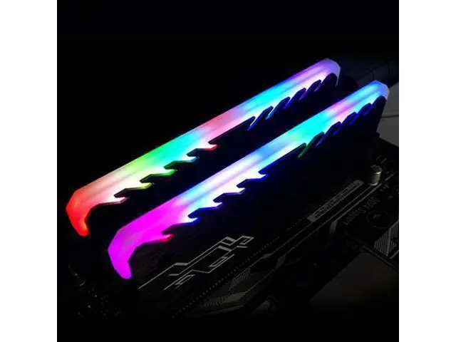 Alt view image 7 of 10 - Case Fan Cooler Colorful RGB Light Memory RAM Cooler Heat Sink Cooling Vest Radiator for DIY PC Computer Cooling Fan Cooler