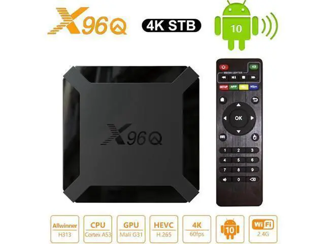 Alt view image 6 of 10 - Q Smart Android 10.0 TV BOX 2GB RAM 16GB ROM Allwinner H313 Media Player 2.4G wifi 4K HD Set Top Box 1GB 8GB vs Mini