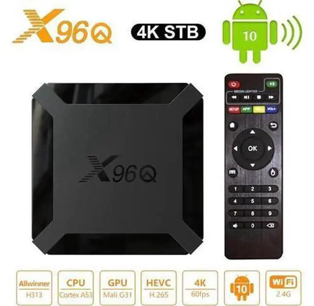 Alt view image 8 of 10 - Q Smart Android 10.0 TV BOX 2GB RAM 16GB ROM Allwinner H313 Media Player 2.4G wifi 4K HD Set Top Box 1GB 8GB vs Mini