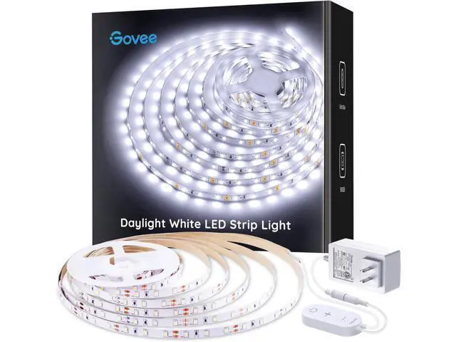 Alt view image 8 of 14 - White LED Strip Lights Upgraded 16.4ft Dimmable LED Light Strip 6500K Bright Daylight White Strong Adhesive 300 LEDs Flexible Tape Lights for Mirror Kitchen Cabinet Bedroom Christmas Decor