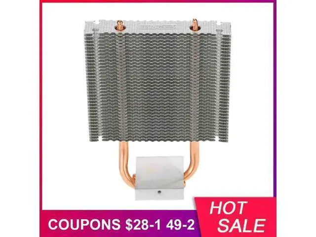 Alt view image 6 of 10 - CPU Cooler HB-802 2 Heatpipes Radiator Aluminum Heatsink Motherboard/Northbridge Cooler Cooling Support 80mm CPU Fan