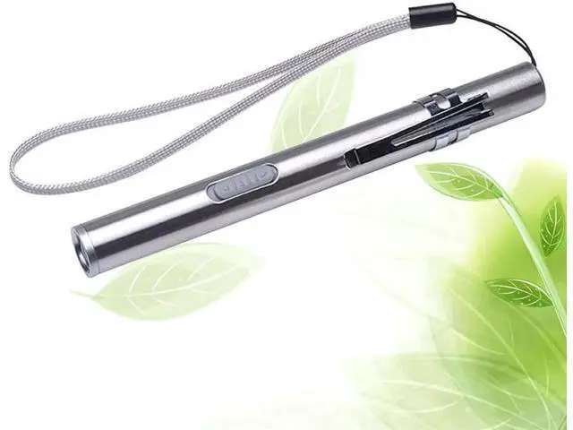 Alt view image 10 of 10 - 1 Pc LED Flashlight USB Rechargeable High-light Pocket Stainless Steel Light Electric Torch for Camping Hiking Fishing Outdoor