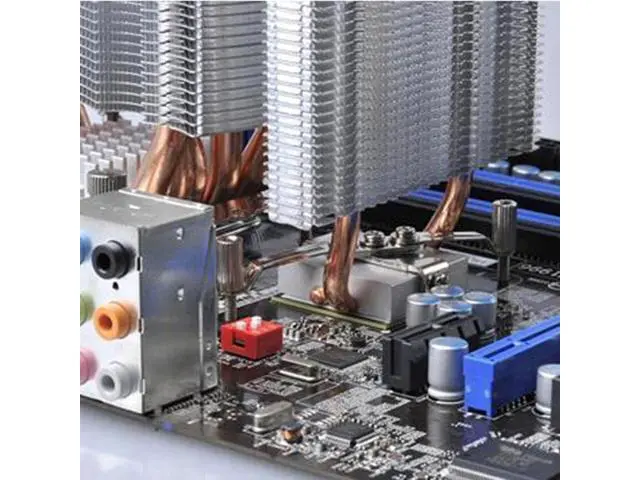 Alt view image 8 of 10 - CPU Cooler HB-802 2 Heatpipes Radiator Aluminum Heatsink Motherboard/Northbridge Cooler Cooling Support 80mm CPU Fan
