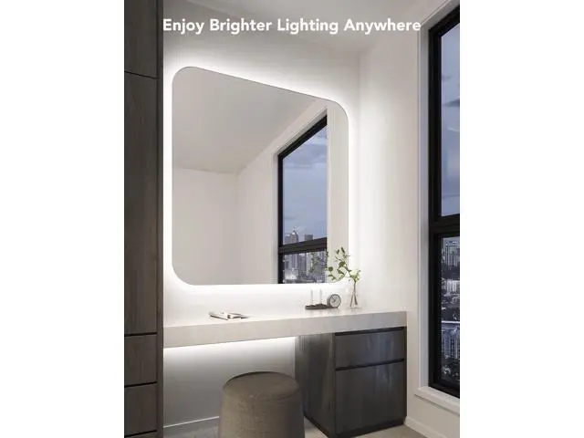 Alt view image 12 of 14 - White LED Strip Lights Upgraded 16.4ft Dimmable LED Light Strip 6500K Bright Daylight White Strong Adhesive 300 LEDs Flexible Tape Lights for Mirror Kitchen Cabinet Bedroom Christmas Decor