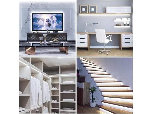 Alt view image 14 of 14 - White LED Strip Lights Upgraded 16.4ft Dimmable LED Light Strip 6500K Bright Daylight White Strong Adhesive 300 LEDs Flexible Tape Lights for Mirror Kitchen Cabinet Bedroom Christmas Decor