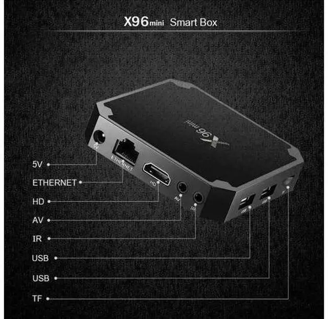 Alt view image 7 of 8 - Android 9.0 Media Player Set Top Box 1+8G/1+16G Smart Set-Top TV Box Quad Core 4K 3D WIFI 100M Media TV Box