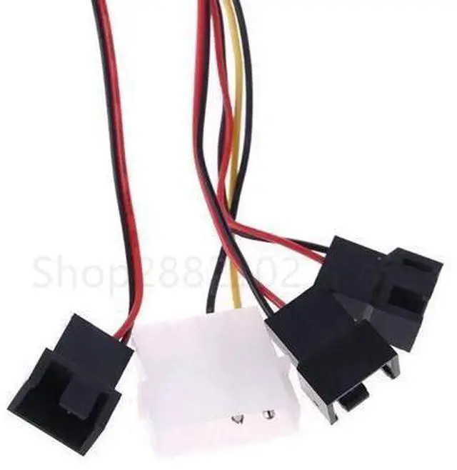 Alt view image 8 of 10 - 3 Channels Fan Hub 1 Knob Cooling Fan Speed Controller for Cpu Case Hdd Vga Pwm Fan Pci Bracket Power By 12V Fan Control