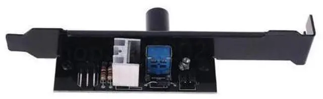 Alt view image 9 of 10 - 3 Channels Fan Hub 1 Knob Cooling Fan Speed Controller for Cpu Case Hdd Vga Pwm Fan Pci Bracket Power By 12V Fan Control