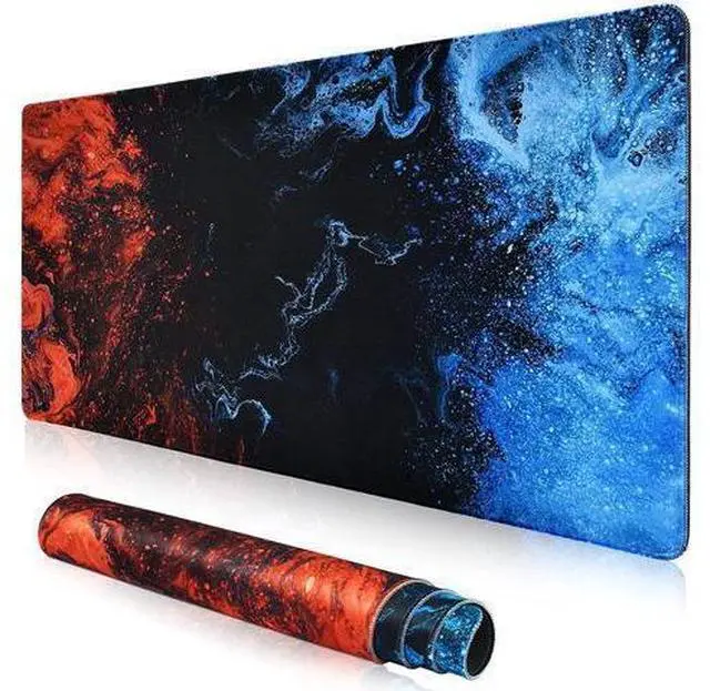 Alt view image 8 of 14 - Gaming Mouse Pad, veecom Blue Large Mouse Pad Gaming 31.5×15.75In, Large Mouse Pads, Long Big Mouse Pad XL Mouse Mat with Non-Slip Base, Extended Keyboard Mouse Pad Desk Pad for Computer (Blue)
