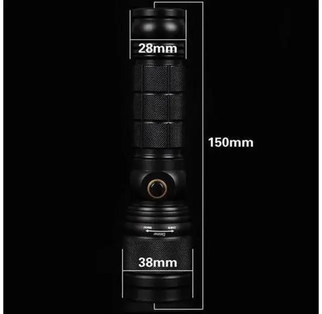 Alt view image 10 of 10 - LED Flashlight Zoom Dual UV LED Lights Rechargeable LED Torch Lanterna Scorpion Hunt Black Light 395NM Pet Urine Detector