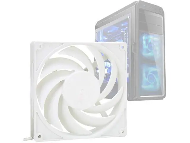 Alt view image 10 of 14 - wendeekun Replacement CPU Cooling Fan, Computer CPU Cool Cooling Fan 14cm Low Noise Desktop Computer Cooler Fan for PC CPU Water Cooling System(White)