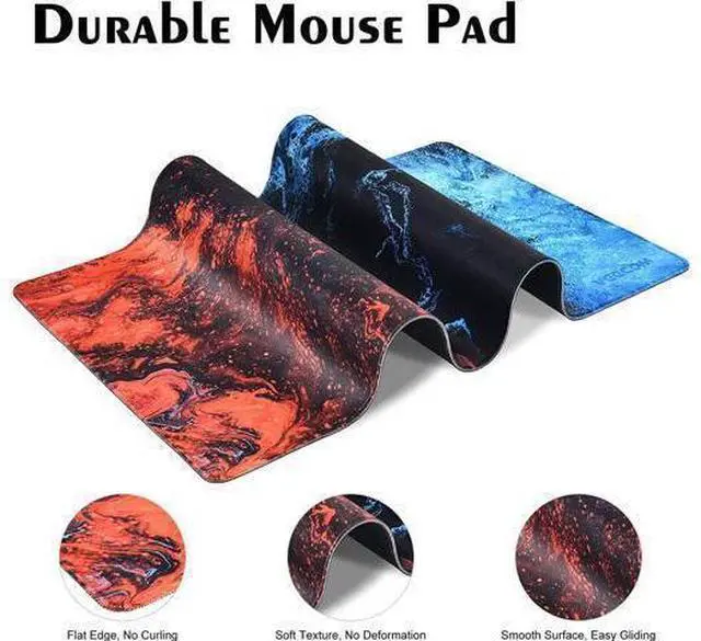 Alt view image 9 of 14 - Gaming Mouse Pad, veecom Blue Large Mouse Pad Gaming 31.5×15.75In, Large Mouse Pads, Long Big Mouse Pad XL Mouse Mat with Non-Slip Base, Extended Keyboard Mouse Pad Desk Pad for Computer (Blue)