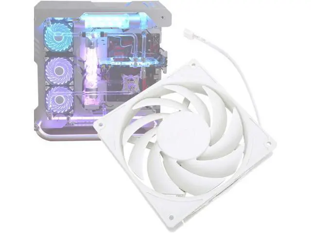 Alt view image 9 of 14 - wendeekun Replacement CPU Cooling Fan, Computer CPU Cool Cooling Fan 14cm Low Noise Desktop Computer Cooler Fan for PC CPU Water Cooling System(White)