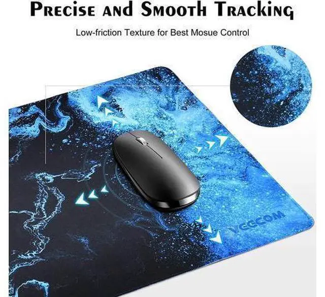 Alt view image 11 of 14 - Gaming Mouse Pad, veecom Blue Large Mouse Pad Gaming 31.5×15.75In, Large Mouse Pads, Long Big Mouse Pad XL Mouse Mat with Non-Slip Base, Extended Keyboard Mouse Pad Desk Pad for Computer (Blue)