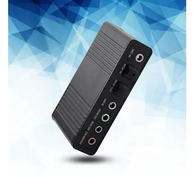 Alt view image 7 of 10 - 5.1 USB Audio Sound Card with SPDIF, External USB Sound Card Adapter for PC Laptop Audio, Support 48/44 KHz Sampling Rate, Black