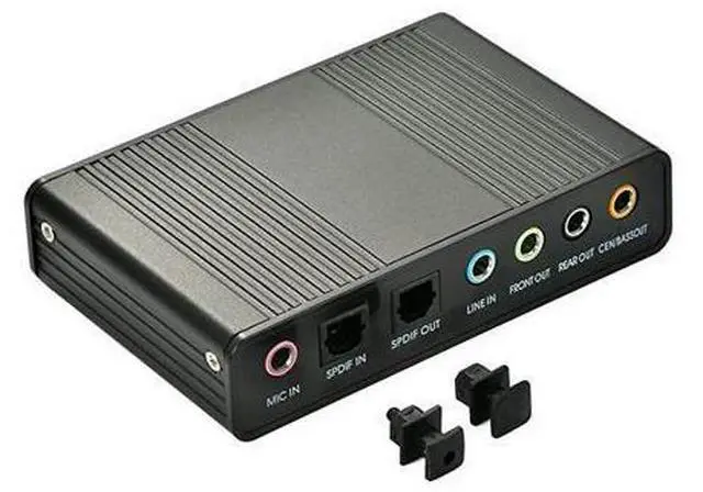 Alt view image 5 of 6 - Sound Card 6 Channel External Sound Card USB 20 External 51 Surround Sound Optical SPDIF Audio Sound Card Adapter for PC Laptop Recording Compatible with Windows 87 XP
