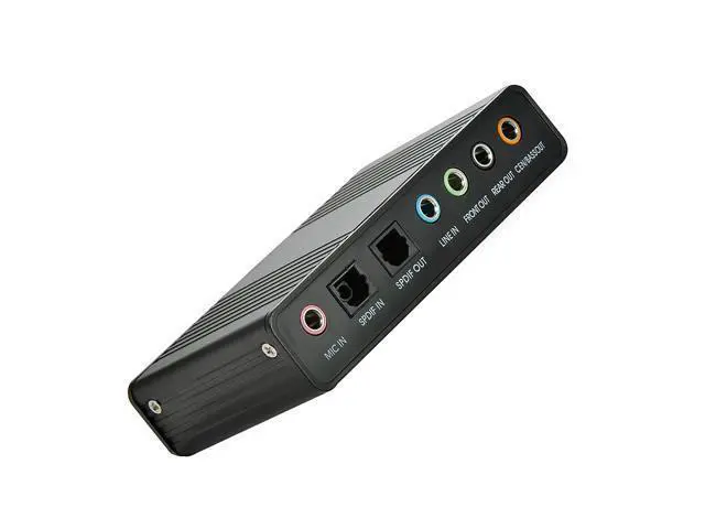 Alt view image 3 of 4 - Sound Card,Optimal Shop 6 Channel External Sound Card USB 2.0 External 5.1 Surround Sound Optical S/PDIF Audio Sound Card Adapter for PC Laptop Recording Compatible with Windows 8/7/ XP