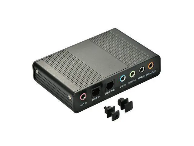 Alt view image 4 of 4 - Sound Card,Optimal Shop 6 Channel External Sound Card USB 2.0 External 5.1 Surround Sound Optical S/PDIF Audio Sound Card Adapter for PC Laptop Recording Compatible with Windows 8/7/ XP