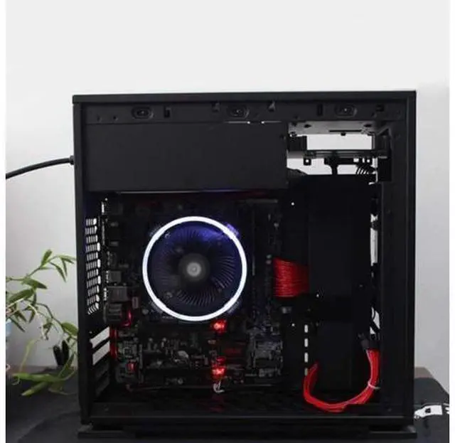 Alt view image 10 of 14 - CPU Cooler Air Cooling Fan Heastink Silent Desktop PC Computer CPU Cooling Fan Cooler Heatsink Radiator 12cm 1000RPM - Blue