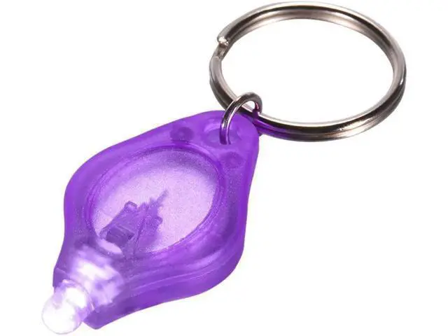 Alt view image 6 of 10 - 395nm Purple UV LED Mini Keychain light LED Flashlight Torch Black light Lamp Id Currency Passports Cat Dog pet urine Detector