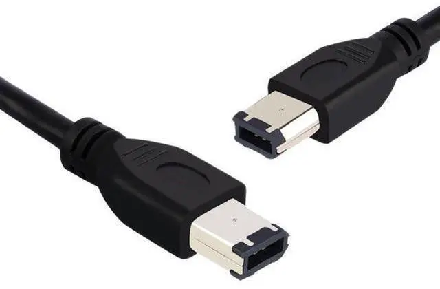 Alt view image 10 of 10 - Vszerda 5FT/1.8M FireWire 400 to FireWire 400 6-6 ilink Cable 6 Pin to 6 Pin Firewire DV iLink Male to Male IEEE 1394A Cable(Black)