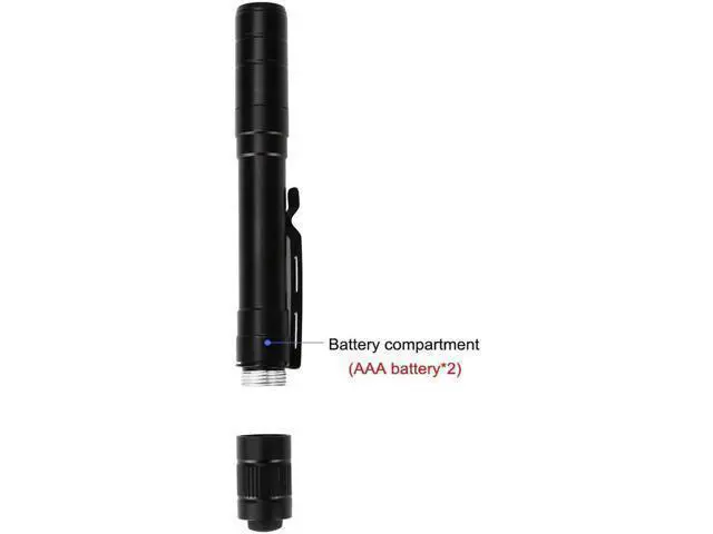 Alt view image 7 of 10 - LED Flashlight UV Light Torch Ultra Violet Battery-Powered Handheld Pen Light Tactical Pocket Torch White/UV Light 2 in 1