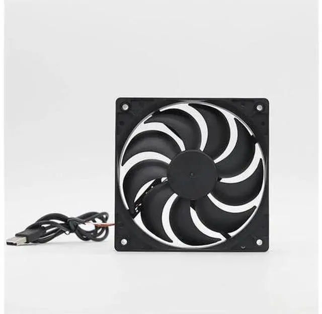 Alt view image 9 of 10 - Router Fan 5V USB Power 120mm Fan PC Cooler TV Box Cooling Cooler Desktop Fan Cooler Protective Net Silent Cooling Fan