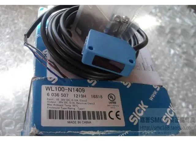 Alt view image 6 of 10 - SICK WL100-N1409 Photoelectric retro-reflective sensor ,NPN New