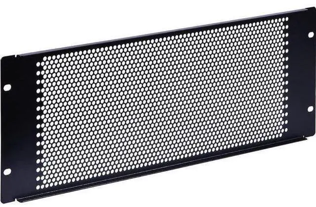 Alt view image 12 of 14 - 4U Blank Rack Mount Panel Spacer with Venting for 19in Server Rack Enclosure or Network Cabinet 2 Pack, Black