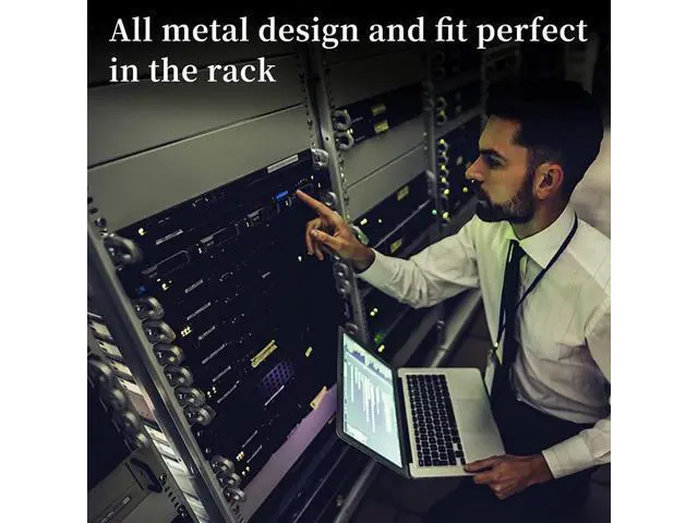 Alt view image 14 of 14 - 4U Blank Rack Mount Panel Spacer with Venting for 19in Server Rack Enclosure or Network Cabinet 2 Pack, Black