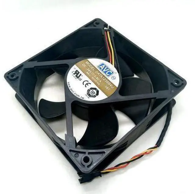 Alt view image 7 of 8 - 120mm 24V fan For AVC 12cm 12038 Double Ball Fan DATA1238B4U For CT Converter Radiator cooling Fan