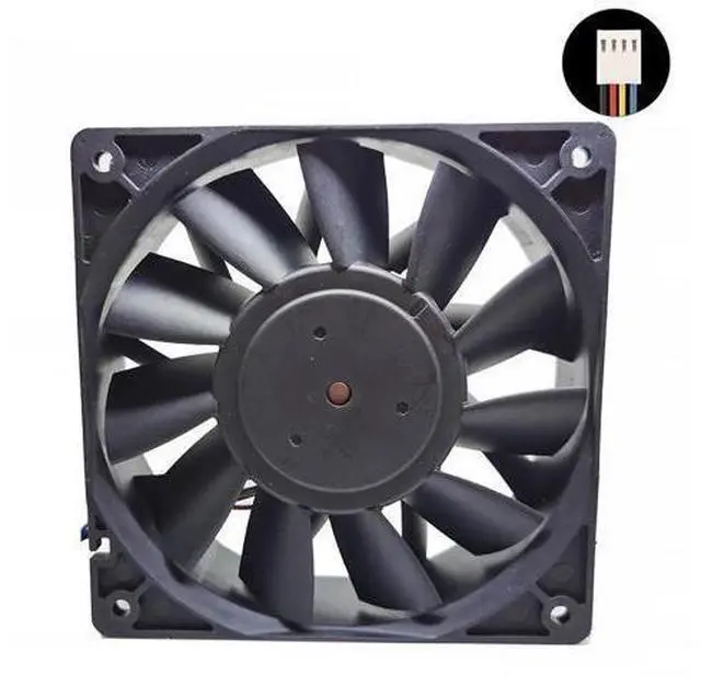 Alt view image 7 of 8 - for delta PFC1212DE PFB1212UHE 120*120*38 mm 12038 1238 12CM DC 12V 4.80A 5500 RPM 252.85 CFM server inverter cooling fan