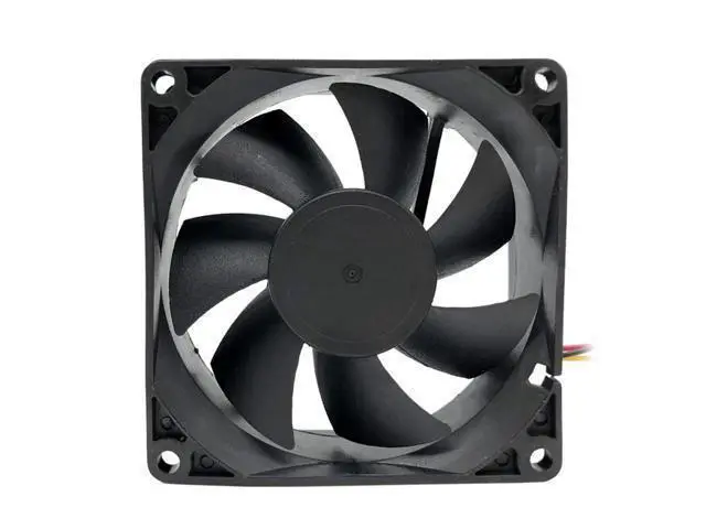 Alt view image 6 of 10 - F8025 80mm Computer Cooler Fan Desktop Cooling Fan Low Noise 12V Exhaust Fan for PC Case / Power Supply