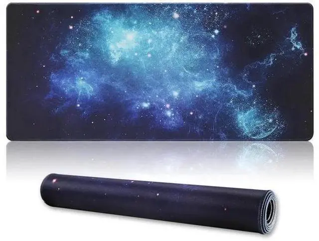 Alt view image 7 of 12 - JVFYI XXL Gaming Mouse Pad 35.4x15.7 Professional Large Mouse Pad & Computer Game Mouse Mat-90x40 Spacebluedot