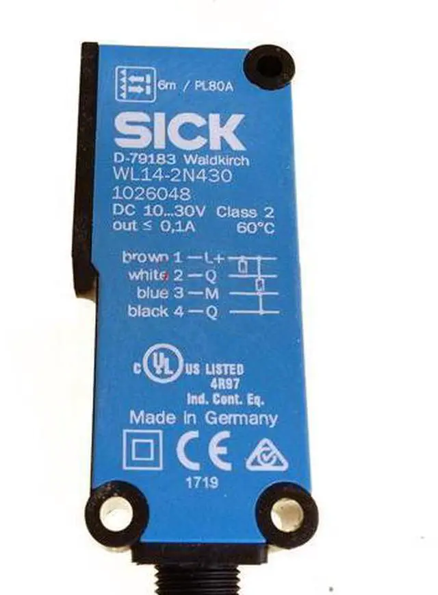 Alt view image 10 of 10 - SICK WL14-2N430 Photoelectric retro-reflective sensor ,NPN New