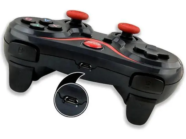 Alt view image 9 of 10 - Bluetooth Wireless Gamepad S600 Stb S3VR Game Controller Joystick For Android Ios Mobile Phones Pc Game Handle