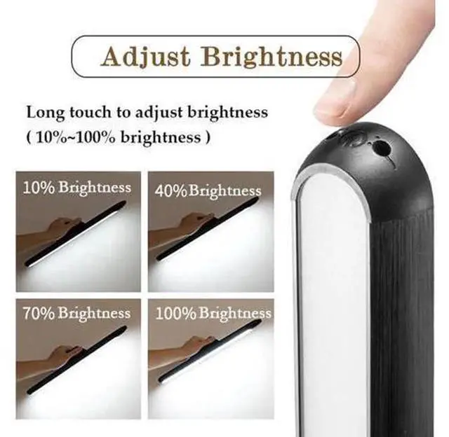 Alt view image 9 of 10 - 2020 New Dropship Hanging Magnetic Table Lamp 16PCS LED Lamp Chargeable and Eye-protect Desk Lamp Stepless Dimming Night lights