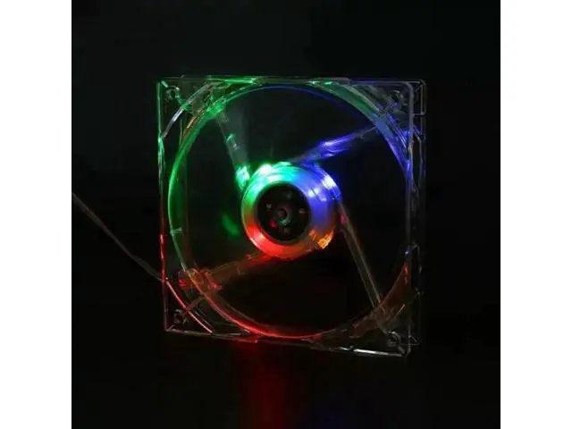 Alt view image 8 of 10 - Computer PC Fan 80mm With LED 8025 Silent Cooling Fan 5V LED Luminous Chass Computer Case Cooling Fan Mod Easy Installed