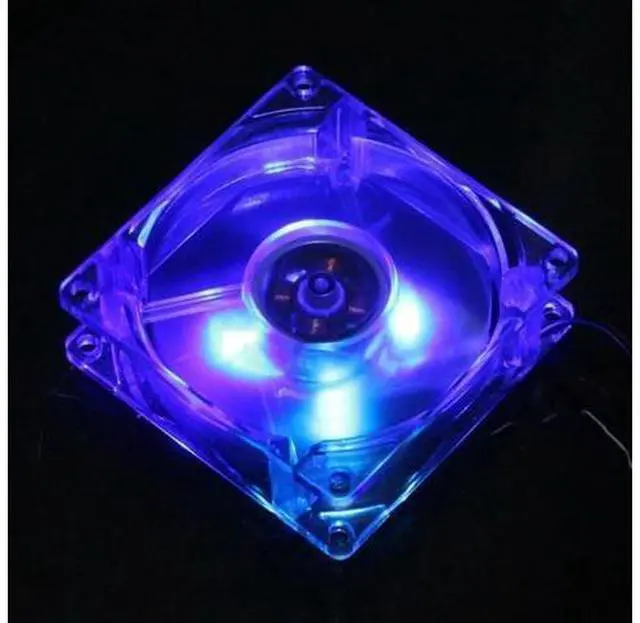 Alt view image 10 of 12 - 80mm LED Computer PC Fan 8025 Silent Cooling Fan 12V LED Luminous Chass Computer Case Cooling Fan Mod Easy Installed Color: Colorful