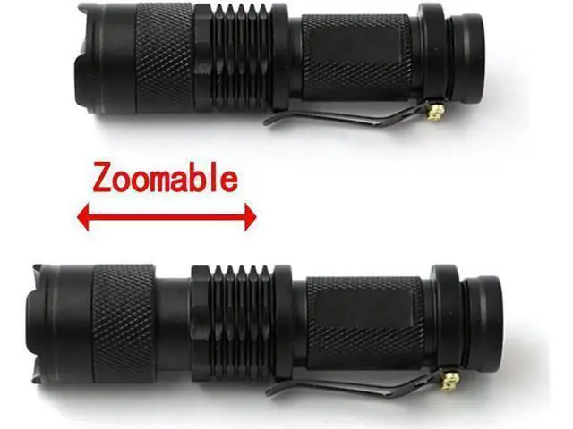 Alt view image 7 of 10 - LED UV Flashlight SK68 Purple Violet Light 395mn Torch Lamp 3 Modes Zoomable Tactical hunting camping Linternas