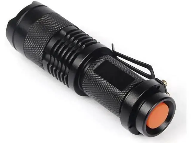 Alt view image 8 of 10 - LED UV Flashlight SK68 Purple Violet Light 395mn Torch Lamp 3 Modes Zoomable Tactical hunting camping Linternas